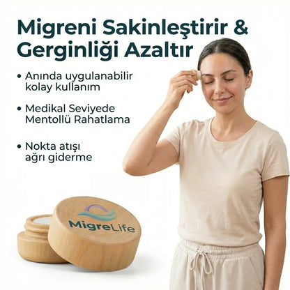 MigreLife - Migren ve Baş Ağrısı İçin Rahatlatıcı Mentollü Taş